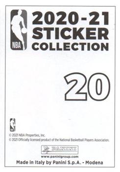 2020-21 Panini NBA Sticker & Card Collection European Edition #20 Pelicans vs Nuggets Back