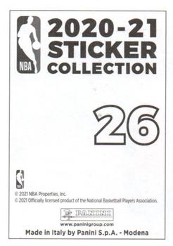 2020-21 Panini NBA Sticker & Card Collection European Edition #26 Devin Booker 3-Point Contest Back