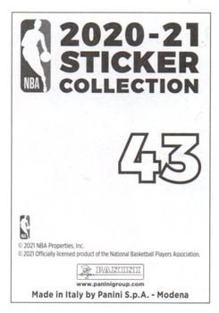 2020-21 Panini NBA Sticker & Card Collection European Edition #43 Kemba Walker Back