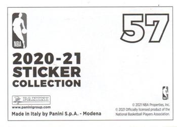 2020-21 Panini NBA Sticker & Card Collection European Edition #57 Bucks vs Heat - 2020 NBA Playoffs Back