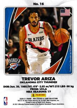 2020-21 Panini NBA Sticker & Card Collection European Edition - Cards #16 Trevor Ariza Back