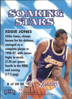 1997-98 Fleer - Soaring Stars #8SS Eddie Jones Back