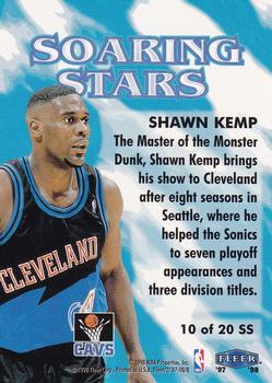 1997-98 Fleer - Soaring Stars #10SS Shawn Kemp Back