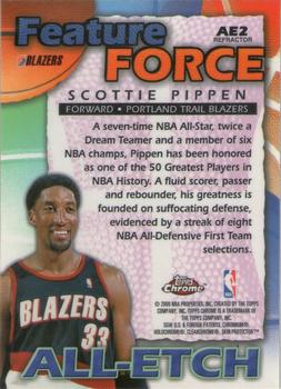 1999-00 Topps Chrome - All-Etch Refractors #AE2 Scottie Pippen Back
