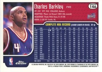 1999-00 Topps Chrome - Refractors #146 Charles Barkley Back