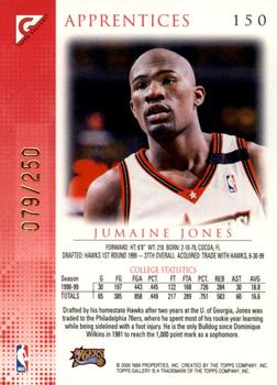 1999-00 Topps Gallery - Player's Private Issue #150 Jumaine Jones Back