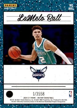 2020-21 Panini Instant NBA Rated Rookie Retro #RR3 LaMelo Ball Back