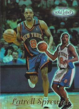 1999-00 Topps Gold Label - Class 1 Black Label #16 Latrell Sprewell Front