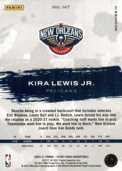 2020-21 Panini Court Kings #147 Kira Lewis Jr. Back