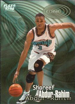 1997-98 Fleer - Zone #1Z Shareef Abdur-Rahim Front