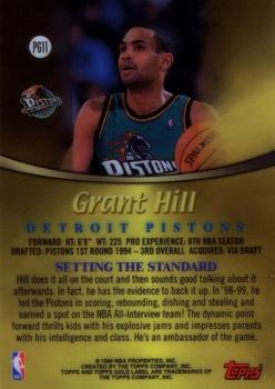 1999-00 Topps Gold Label - Prime Gold #PG11 Grant Hill Back