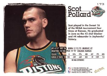 1997-98 Hoops #173 Scot Pollard Back
