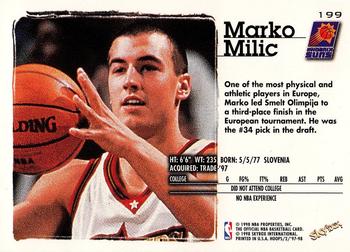 1997-98 Hoops #199 Marko Milic Back