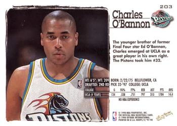 1997-98 Hoops #203 Charles O'Bannon Back