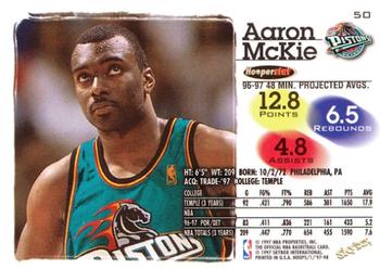 1997-98 Hoops #50 Aaron McKie Back
