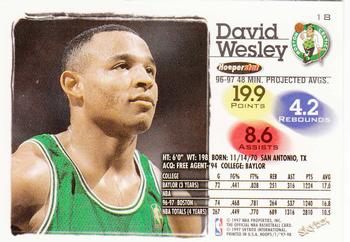 1997-98 Hoops #18 David Wesley Back