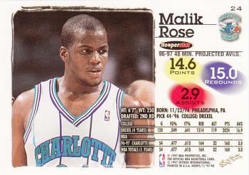 1997-98 Hoops #24 Malik Rose Back