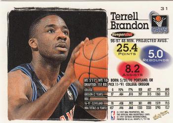 1997-98 Hoops #31 Terrell Brandon Back