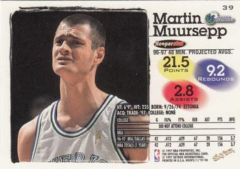 1997-98 Hoops #39 Martin Muursepp Back