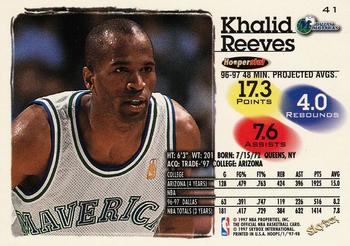 1997-98 Hoops #41 Khalid Reeves Back
