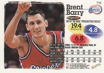 1997-98 Hoops #70 Brent Barry Back