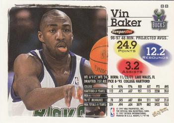 1997-98 Hoops #88 Vin Baker Back