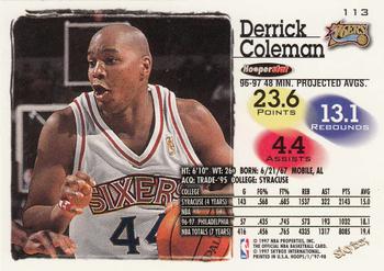 1997-98 Hoops #113 Derrick Coleman Back