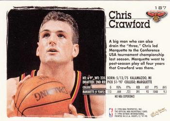 1997-98 Hoops #187 Chris Crawford Back