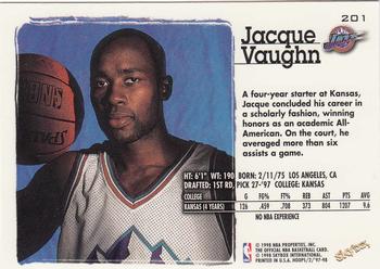 1997-98 Hoops #201 Jacque Vaughn Back