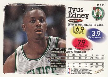 1997-98 Hoops #210 Tyus Edney Back