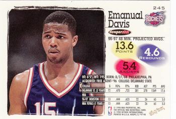 1997-98 Hoops #245 Emanual Davis Back