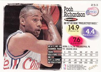 1997-98 Hoops #253 Pooh Richardson Back