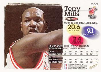 1997-98 Hoops #263 Terry Mills Back