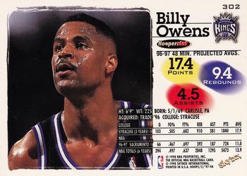 1997-98 Hoops #302 Billy Owens Back