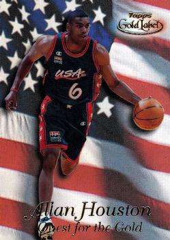 1999-00 Topps Gold Label - Quest for the Gold #Q1 Allan Houston Front