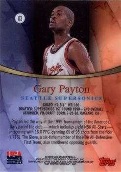 1999-00 Topps Gold Label - Quest for the Gold Black Label #Q3 Gary Payton Back