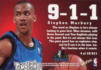 1997-98 Hoops - 9-1-1 #4/911 Stephon Marbury Back