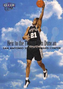 1999-00 Ultra - Heir to the Throne #6 HT Tim Duncan Front