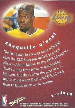 1997-98 Hoops - Chairman of the Boards #1CB Shaquille O'Neal Back