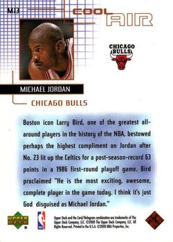1999-00 Upper Deck - Cool Air #MJ3 Michael Jordan Back