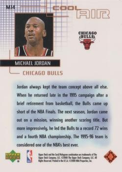 1999-00 Upper Deck - Cool Air #MJ4 Michael Jordan Back