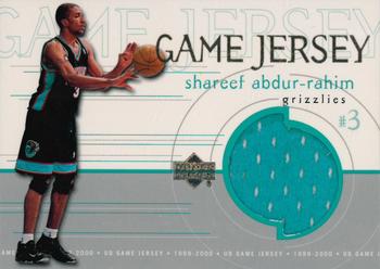 1999-00 Upper Deck - Game Jerseys #GJ33 Shareef Abdur-Rahim Front