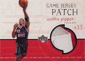 1999-00 Upper Deck - Game Jersey Patches #GJP12 Scottie Pippen Front