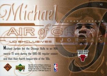 1999-00 Upper Deck - UD Exclusives #145 Michael Jordan Back