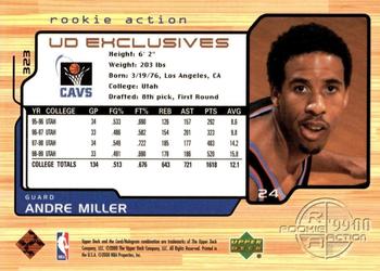 1999-00 Upper Deck - UD Exclusives #323 Andre Miller Back