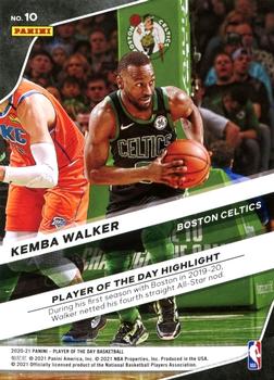 2020-21 Panini Player of the Day #10 Kemba Walker Back