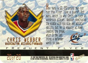 1997-98 Hoops - Frequent Flyer Club #20 Chris Webber Back