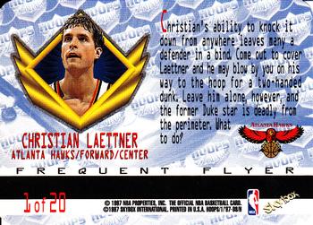 1997-98 Hoops - Frequent Flyer Club #1 Christian Laettner Back