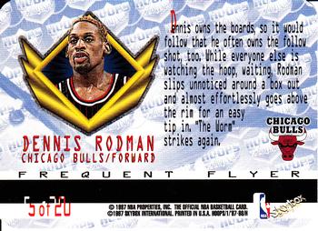 1997-98 Hoops - Frequent Flyer Club #5 Dennis Rodman Back