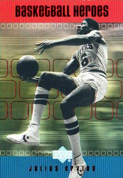 1999-00 Upper Deck - Basketball Heroes: Julius Erving #H55 Julius Erving Front